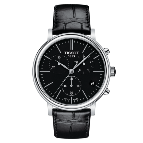 Tissot Carson Premium Chronograph Quartz 41 Stainless Steel / Black / Bracelet